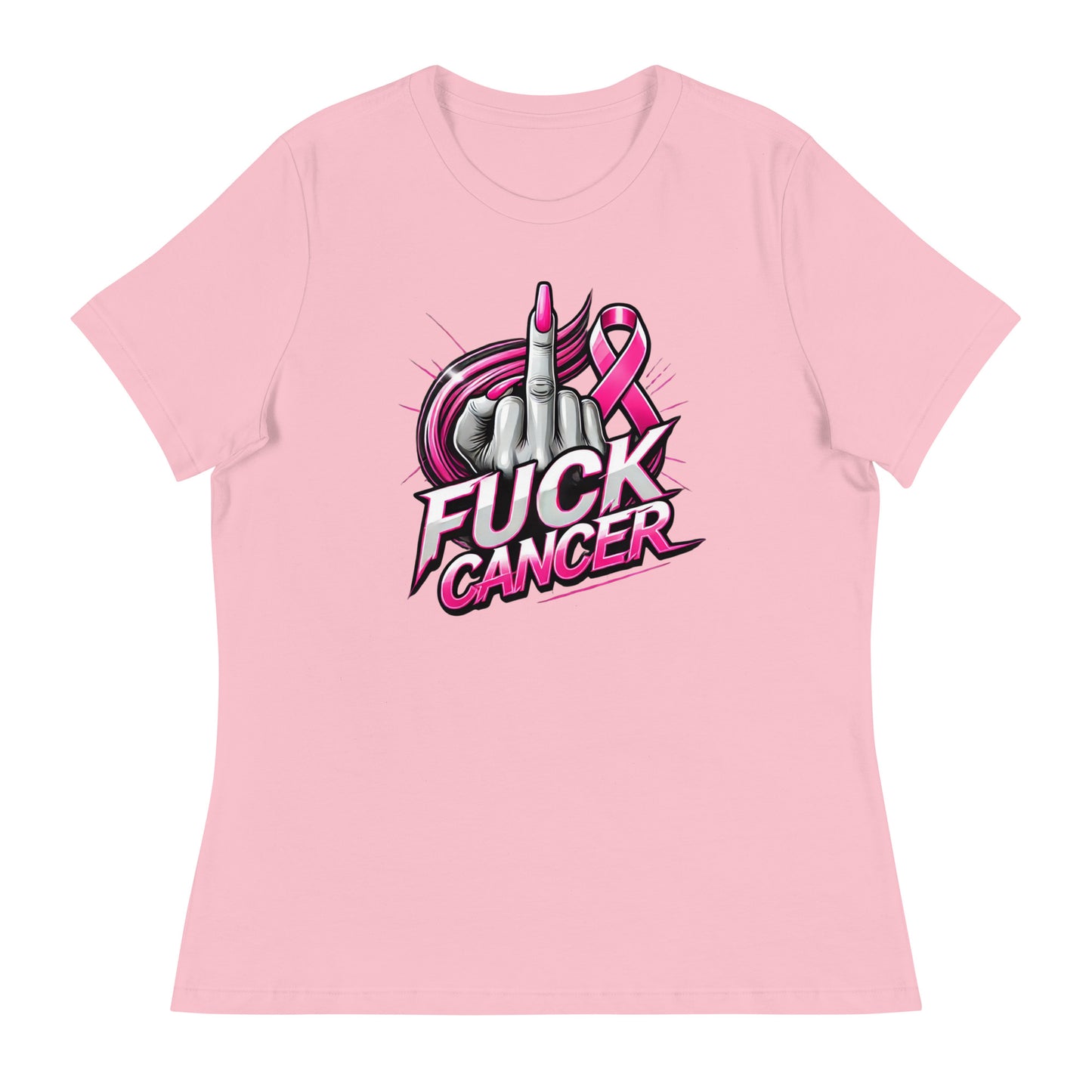 F Cancer Women's Middle Finger